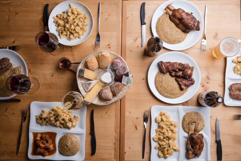 piatti tipici di livigno in agriturismo con cucina locale